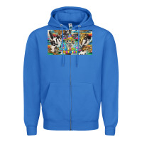 True Royal happy birthday alpaca blue cup Zipper Hoodie - BarkalooDesign