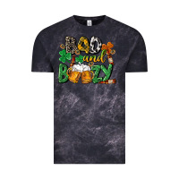 Cloud Black Bad and boozy St. Patrick's Day Vintage Tee - CowGirlArtShop