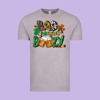 Bad And Boozy St. Patrick's Day Vintage Tee Designed By Cowgirlartshop
