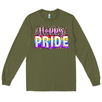 Army Green Happy pride Long Sleeve Tee - FaDigitalArtStudio