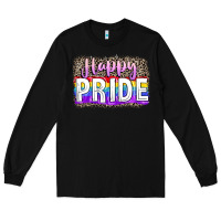 Black Happy pride Long Sleeve Tee - FaDigitalArtStudio