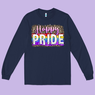 Happy Pride Long Sleeve Tee Designed By Fadigitalartstudio