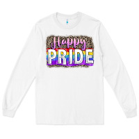 White Happy pride Long Sleeve Tee - FaDigitalArtStudio