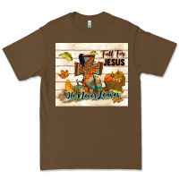 Cacao fall for jesus he never leaves Premium Tee - TumblerDesignByShophia