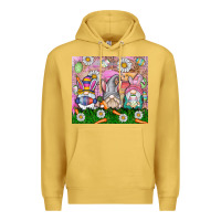 Antique Gold easter gnome Premium Hoodie - CowhideDigitalArt