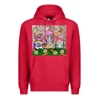 Cardinal easter gnome Premium Hoodie - CowhideDigitalArt