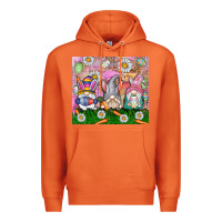 Carrot easter gnome Premium Hoodie - CowhideDigitalArt