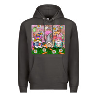 Smoke easter gnome Premium Hoodie - CowhideDigitalArt