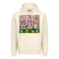 Tofu easter gnome Premium Hoodie - CowhideDigitalArt