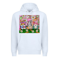 White easter gnome Premium Hoodie - CowhideDigitalArt