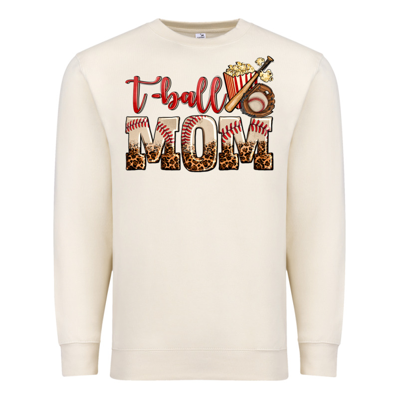 T Ball Mom Premium Sweatshirt by AdoDesignShop | Teevron
