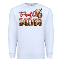 White t ball mom Premium Sweatshirt - AdoDesignShop