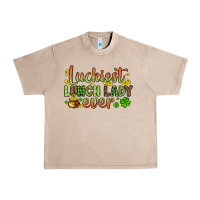 French Oak St. Patrick's Luckiest lunch lady ever Urban Heavy Tee - OliviaCreatesArt
