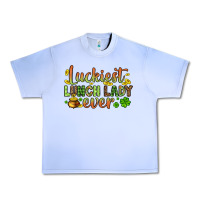 Grape Ice St. Patrick's Luckiest lunch lady ever Urban Heavy Tee - OliviaCreatesArt