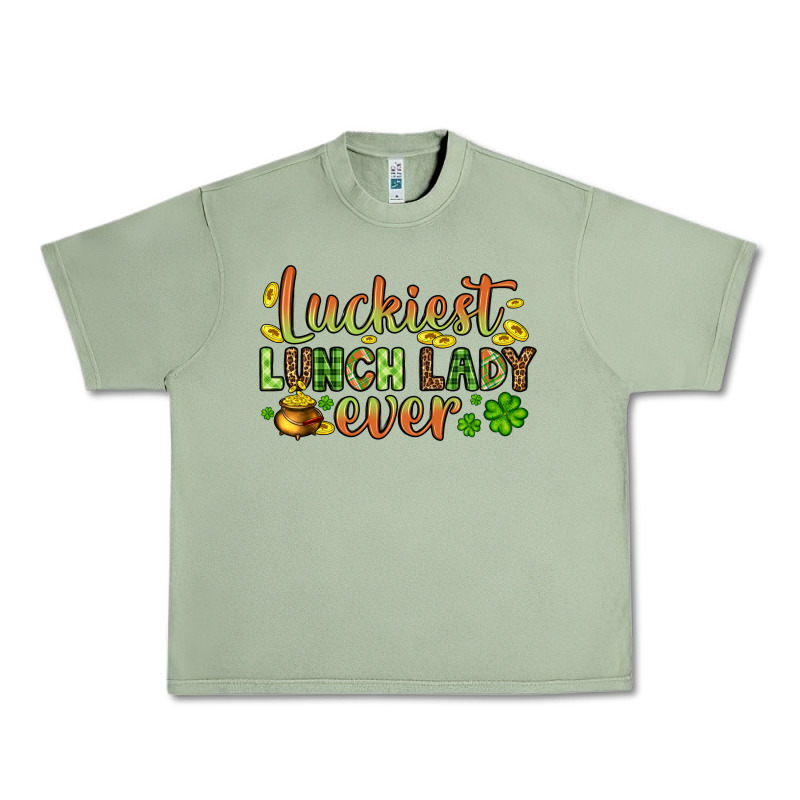 St. Patrick's Luckiest Lunch Lady Ever Urban Heavy Tee by OliviaCreatesArt | Teevron