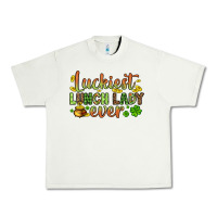 Pistachio St. Patrick's Luckiest lunch lady ever Urban Heavy Tee - OliviaCreatesArt