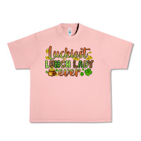 Salmon St. Patrick's Luckiest lunch lady ever Urban Heavy Tee - OliviaCreatesArt