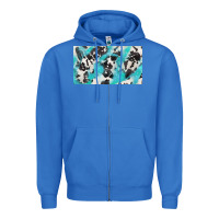 True Royal cowhide glitter  cup Zipper Hoodie - BarkalooDesign