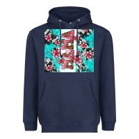 Navy floral mama Heavyweight Hoodie - AdoDesignShop