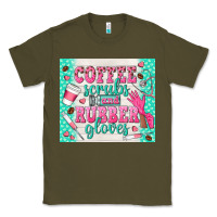 Army Green coffee scrubs and rubber gloves Classic Tee - TumblerDesignByShophia