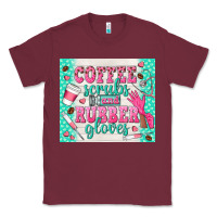 Burgundy coffee scrubs and rubber gloves Classic Tee - TumblerDesignByShophia