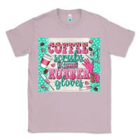 Lilac coffee scrubs and rubber gloves Classic Tee - TumblerDesignByShophia