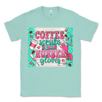 Seafoam coffee scrubs and rubber gloves Classic Tee - TumblerDesignByShophia