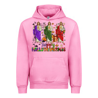 Fuchsia Pink san judas happy  hallothanksmas Urban Hoodie - JahusDesignShop
