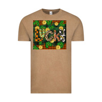 Vintage Coffee st patricks day lucky clover and coins Vintage Tee - CowGirlArtShop