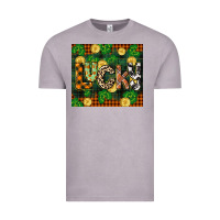 Vintage Zinc st patricks day lucky clover and coins Vintage Tee - CowGirlArtShop