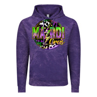 Cloud Purple mardi gras lightning Vintage Hoodie - FaDigitalArtStudio
