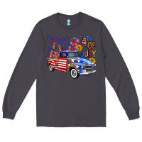 Western Truck Fourth Of July America Long Sleeve Tee | Teevron