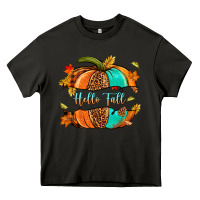 Asphalt pumpkin hello fall Heavy Core Tee - NancyCooperArtShop