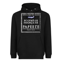 Papeete Tahiti Passport Stamp Vacation Travel T Shirt Heavyweight Hoodie | Teevron