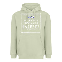 Matcha papeete tahiti passport stamp vacation travel t shirt Heavyweight Hoodie - maiPhamDesign