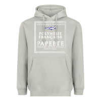 Moon Dust papeete tahiti passport stamp vacation travel t shirt Heavyweight Hoodie - maiPhamDesign