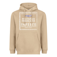 Mushroom papeete tahiti passport stamp vacation travel t shirt Heavyweight Hoodie - maiPhamDesign