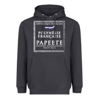 Smoke papeete tahiti passport stamp vacation travel t shirt Heavyweight Hoodie - maiPhamDesign