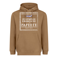 Toasted Coconut papeete tahiti passport stamp vacation travel t shirt Heavyweight Hoodie - maiPhamDesign