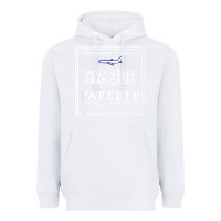 White papeete tahiti passport stamp vacation travel t shirt Heavyweight Hoodie - maiPhamDesign