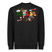 Black Christmas nurse Heavyweight Sweatshirt - BarkalooDesign
