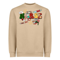 Mushroom Christmas nurse Heavyweight Sweatshirt - BarkalooDesign