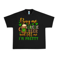 Black Buy me green beer and tell me i'm pretty Urban Heavy Tee - OliviaCreatesArt