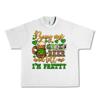 Lunar Rock Buy me green beer and tell me i'm pretty Urban Heavy Tee - OliviaCreatesArt