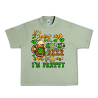 Oil Green Buy me green beer and tell me i'm pretty Urban Heavy Tee - OliviaCreatesArt