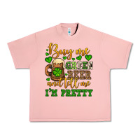 Salmon Buy me green beer and tell me i'm pretty Urban Heavy Tee - OliviaCreatesArt