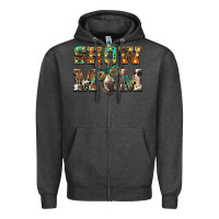 Charcoal Heather show mom donkey Zipper Hoodie - BarkalooDesign