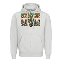 Dove Grey show mom donkey Zipper Hoodie - BarkalooDesign