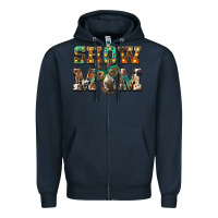 Navy show mom donkey Zipper Hoodie - BarkalooDesign