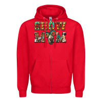 Red show mom donkey Zipper Hoodie - BarkalooDesign